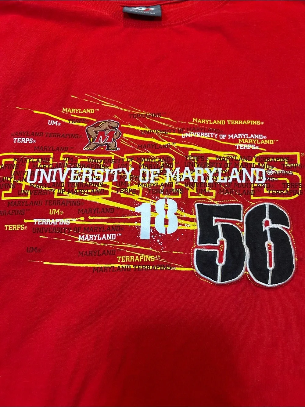 Champion Red Graphic Short Sleeve Tee with Yellow and Black Accents - Picture 2 of 4